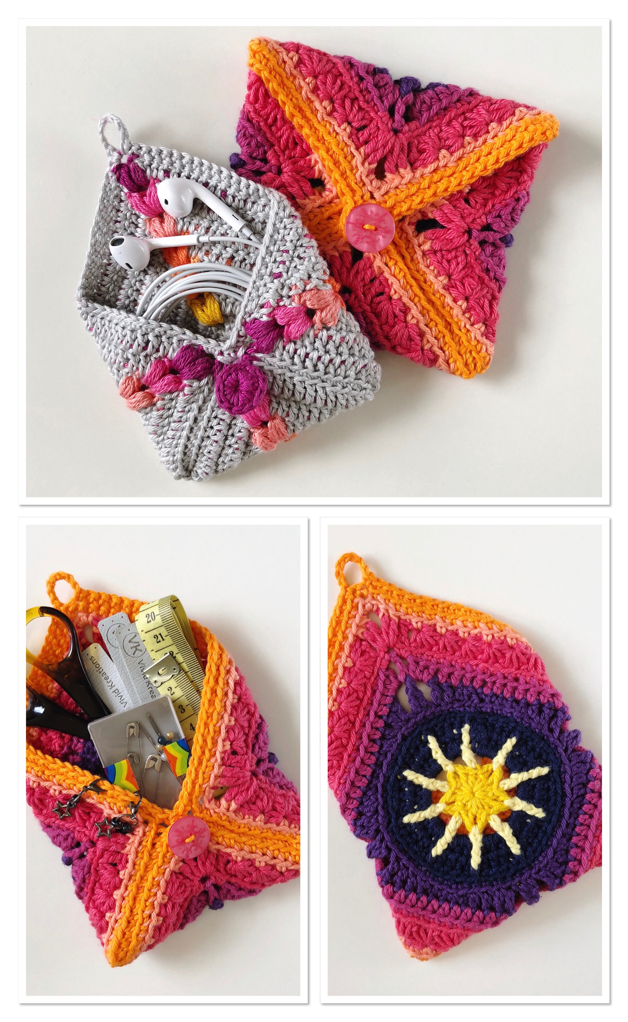 Crochet Pouch Tutorial. Vivid Kreations